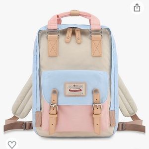 Himawari Waterproof Backpack 14.9" Vintage Travel Bag or Laptop for Student